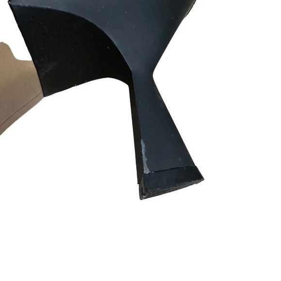 Zac Zac Posen Nathan Ruched Stiletto Boot Zipped Ankle Bootie Black Size 8.5 - Picture 9 of 9